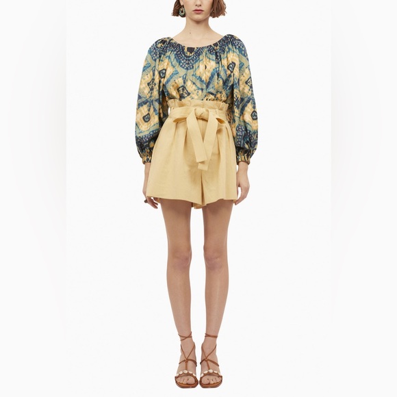 Ulla Johnson Tops - Ulla Johnson Nadya Blouse Constellation Patterned Silk Twill Shibori Size 2